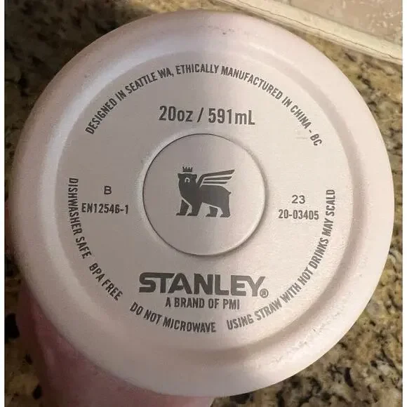 EUC Stanley 20oz Stainless Steel Tumbler - Rose Quartz - Picture 6 of 6